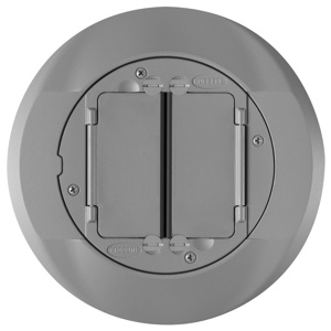 Hubbell Wiring Round Flush Surface Floor Box Cover Assemblies