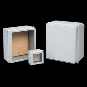 nVent HOFFMAN Wall Mount Hinged Cover With Window Wi-Fi Weatherproof Enclosures 16 x 14 x 8 in Without Knockouts Gray NEMA 4X