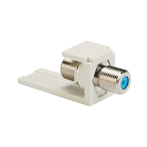 Panduit NKF NetKey® Series Audio/Video Blank Modules Coax Connector ABS Plastic Electric Ivory