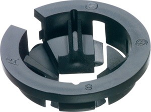 Arlington Black Button NM Series NM Romex Connectors 1 in Plastic NM 8/3 -4/3 AWG