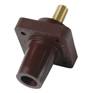 Pass & Seymour PS40-FRS Series Single Pole Panel Mounts 400 A Female 600 V Brown 2 - 4/0 AWG Threaded Stud