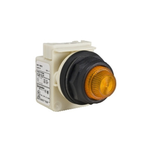 Square D Harmony™ 9001SK 30 mm Pilot Lights Amber 30.5 mm Illuminated