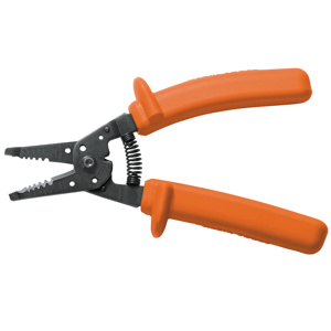 Klein Tools Cable Cutter & Strippers 18 - 10 AWG Solid, 20 - 12 AWG Stranded Orange Straight