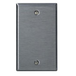 Leviton Midsized Blank Wallplates 1 Gang Stainless Steel 302 Stainless Steel Box