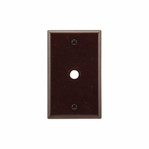 Eaton Wiring Devices Standard Coax Wallplates 1 Gang 0.375 in Brown Plastic Box