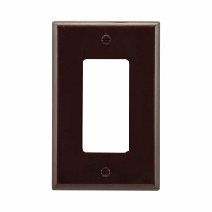 Eaton Wiring Devices Midsized Decorator Wallplates 1 Gang Brown Plastic Device