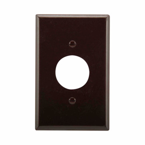 Eaton Wiring Devices Midsized Round Hole Wallplates 1 Gang 1.406 in Brown Plastic Device
