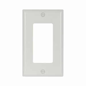 Eaton Wiring Devices Standard Decorator Wallplates 1 Gang White Plastic Device