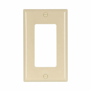 Eaton Wiring Devices Standard Decorator Wallplates 1 Gang Ivory Plastic Device