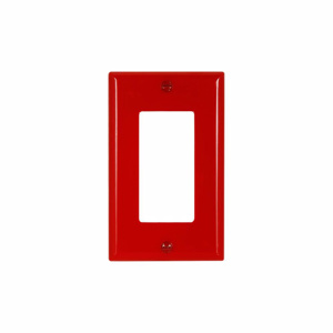 Eaton Wiring Devices Standard Decorator Wallplates 1 Gang Red Nylon Device