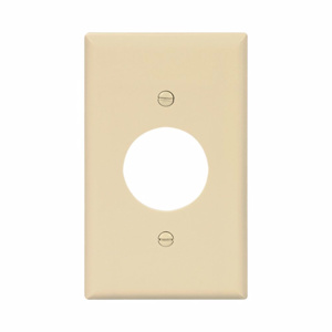 Eaton Wiring Devices Midsized Round Hole Wallplates 1 Gang 1-2/5 in Ivory Polycarbonate Device