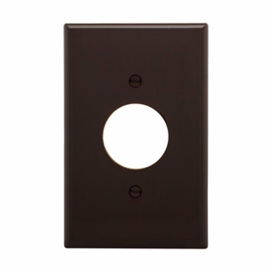 Eaton Wiring Devices Midsized Round Hole Wallplates 1 Gang 1-2/5 in Brown Polycarbonate Device