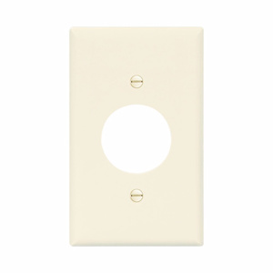 Eaton Wiring Devices Midsized Round Hole Wallplates 1 Gang 1-2/5 in Light Almond Polycarbonate Device