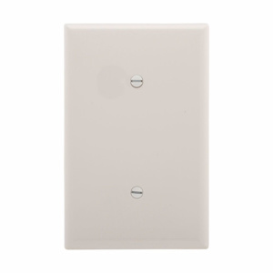 Eaton Wiring Devices Midsized Blank Wallplates 1 Gang White Polycarbonate Box