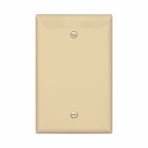 Eaton Wiring Devices Midsized Blank Wallplates 1 Gang Ivory Polycarbonate Box