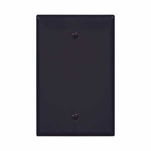 Eaton Wiring Devices Midsized Blank Wallplates 1 Gang Black Polycarbonate Box