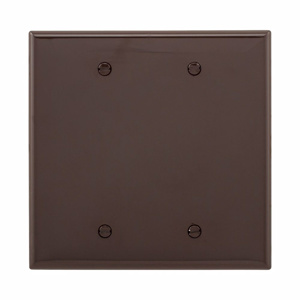 Eaton Wiring Devices Midsized Blank Wallplates 2 Gang Brown Polycarbonate Box