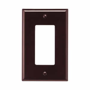 Eaton Wiring Devices Midsized Decorator Wallplates 1 Gang Brown Polycarbonate Device