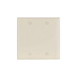 Eaton Wiring Devices Standard Blank Wallplates 2 Gang Light Almond Plastic Box