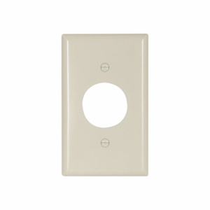 Eaton Wiring Devices Standard Round Hole Wallplates 1 Gang 1.406 in Light Almond Plastic Device