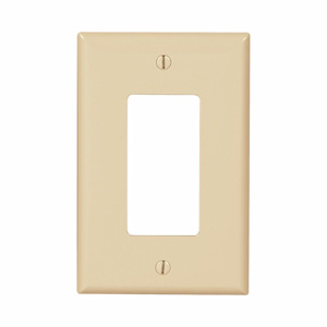 Eaton Wiring Devices Midsized Decorator Wallplates 1 Gang Ivory Polycarbonate Device