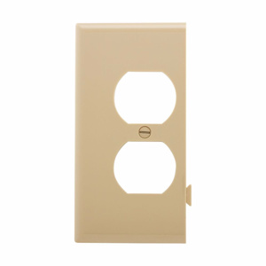 Eaton Wiring Devices Midsized Sectional Duplex Wallplates 1 Gang Ivory Nylon Device