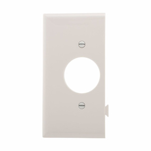 Eaton Wiring Devices Midsized Sectional Round Hole Wallplates 1 Gang 1.406 in White Nylon Device