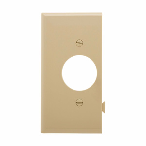 Eaton Wiring Devices Midsized Sectional Round Hole Wallplates 1 Gang 1.406 in Ivory Nylon Device