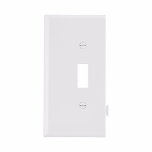 Eaton Wiring Devices Midsized Sectional Toggle Wallplates 1 Gang White Nylon Device