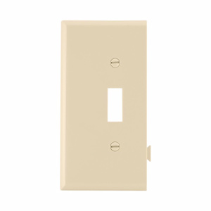 Eaton Wiring Devices Midsized Sectional Toggle Wallplates 1 Gang Ivory Nylon Device