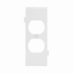 Eaton Wiring Devices Midsized Sectional Duplex Wallplates 1 Gang White Polycarbonate Device