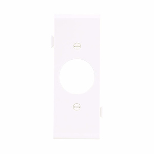 Eaton Wiring Devices Midsized Sectional Round Hole Wallplates 1 Gang 1.406 in White Polycarbonate Device