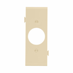 Eaton Wiring Devices Midsized Sectional Round Hole Wallplates 1 Gang 1.406 in Ivory Polycarbonate Device