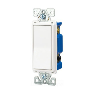 Eaton Wiring Devices 4-Way, DPST Rocker Light Switches 15 A 120/277 V No Illumination White