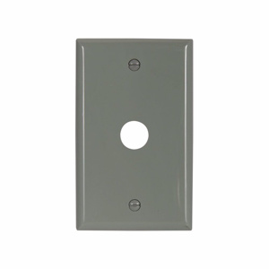 Eaton Wiring Devices Standard Coax Wallplates 1 Gang 0.625 in Gray Nylon Box