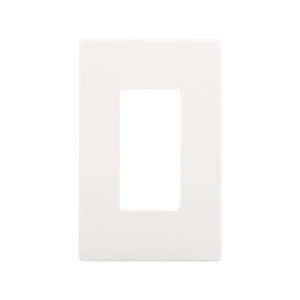 Eaton Wiring Devices Midsized Decorator Wallplates 1 Gang White Satin Nylon Snap-on