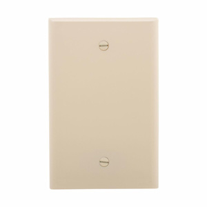 Eaton Wiring Devices Midsized Blank Wallplates 1 Gang Almond Polycarbonate Box