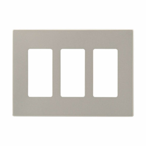 Eaton Wiring Devices Midsized Decorator Wallplates 3 Gang Silver Granite Nylon Snap-on