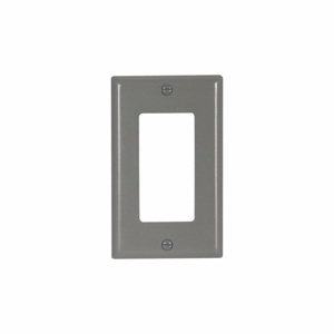Eaton Wiring Devices Standard Decorator Wallplates 1 Gang Gray Plastic Device