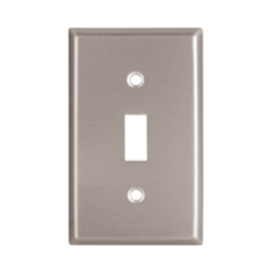 Eaton Wiring Devices Standard Toggle Wallplates 3 Gang Metallic Stainless Steel 302/304 Device