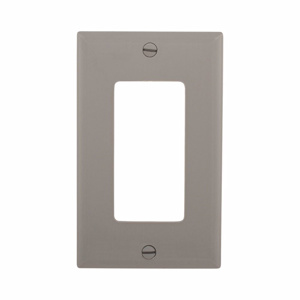 Eaton Wiring Devices Standard Decorator Wallplates 1 Gang Gray Nylon Device