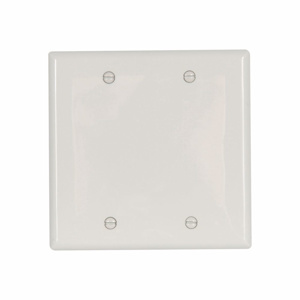 Eaton Wiring Devices Standard Blank Wallplates 2 Gang White Nylon Box