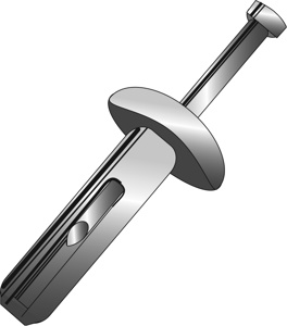 Minerallac Cully™ Nailin Series Hammer Drive Anchors 1/4 in 1.25 in Zamac Alloy