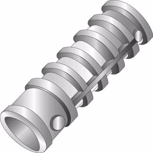 Minerallac Cully™ Lag Screw Shields 3/8 in Lead Zinc-plated