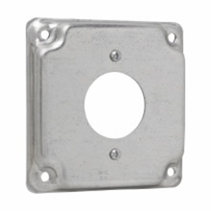 Eaton Crouse-Hinds TP5 Raised Square Surface Covers (1) 1.719 inch Diameter Hole Steel
