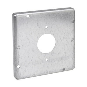 Eaton Crouse-Hinds TP7 Raised Square Surface Covers (1) 1.734 inch Diameter Hole Steel