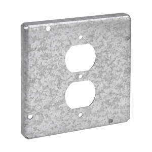Eaton Crouse-Hinds TP7 Raised Square Surface Covers 1 Duplex Receptacle Steel