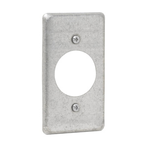 Eaton Crouse-Hinds Handy Utility Box Covers Single Receptacle 1.594 in Raised