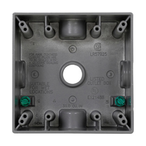 Eaton Crouse-Hinds Weatherproof Outlet Boxes Eaton Crouse-Hinds Weatherproof Outlet Boxes