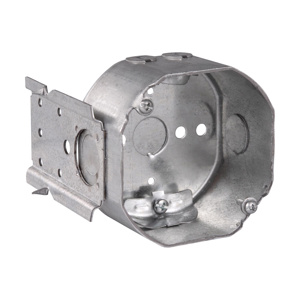 Eaton Crouse-Hinds 4 in Octagon Outlet 8B Boxes - Fixture Rated Steel 2-1/8 in Bracket - C